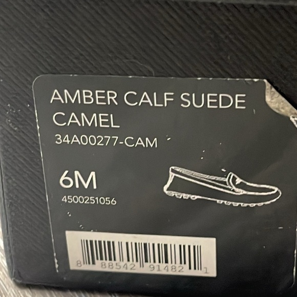 Coach Amber Calf Suede Loafers in Camel Size 6 - Picture 8 of 16
